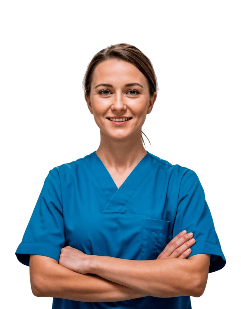 smiling nurse clinic